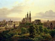 Carl Friedrich WilhelmTrautschold A medieval town oil painting reproduction
